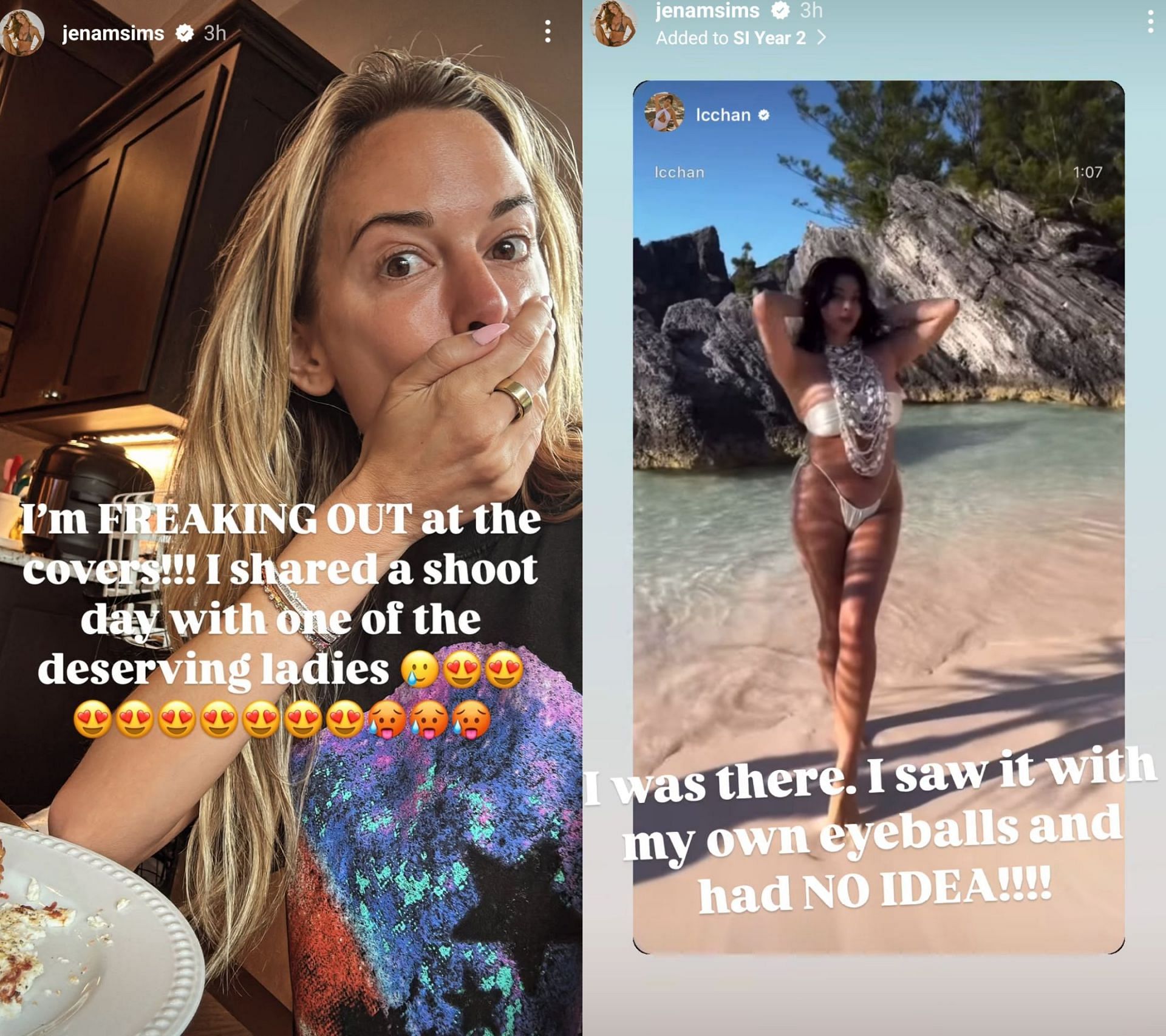 Jena Sims' stories - Source- via Instagram @jenamsims